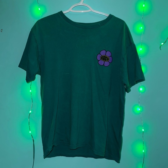 OBEY VINTAGE Y2K T-SHIRT GREEN & PURPLE - Picture 1 of 3